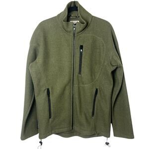 Devold of Norway Wool Fleece Full-Zip Jacket Scandinavian Olive Green Large